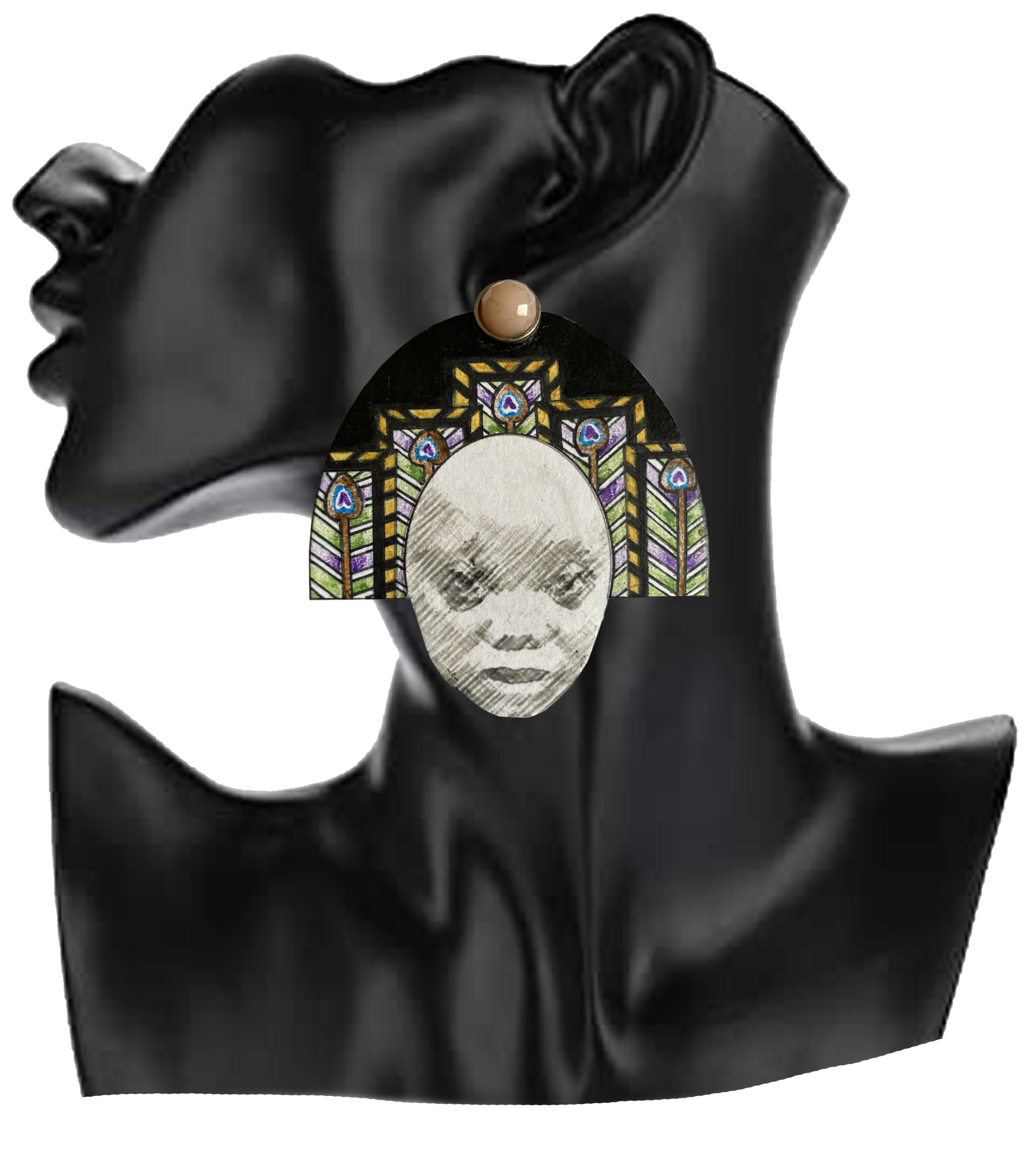 Hereni Nasara 2 (inspired by Nasara, one of the wives of Avenge with typical fan-shaped style of the Zande Democratic Republic of Congo)